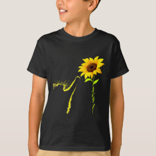 8647 Subtle Anti Trump 86 47 Cat Sunflower T-Shirt