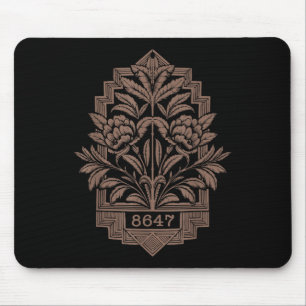 8647 Subtle Anti Trump 86 47 Floral Boho Style _2 Mouse Pad
