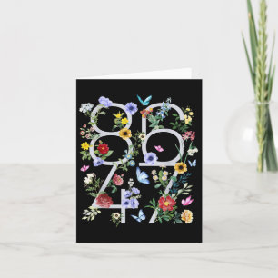 8647 Subtle Anti Trump 86 47 Floral Boho Style Card