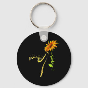 8647 Subtle Anti Trump 86 47 Sunflower Cat Lovers Keychain