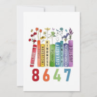 8647 Subtle Anti Trump Anti MAGA 86 47 Floral LGBT
