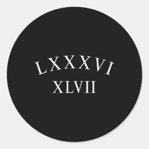 8647 Subtle Anti-trump Classic Round Sticker