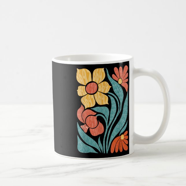 8647 Subtle Anti Trump Floral Boho  Coffee Mug (Right)