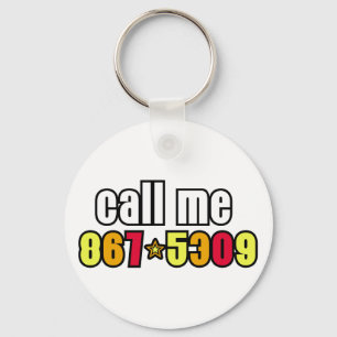 867-5309 KEYCHAIN