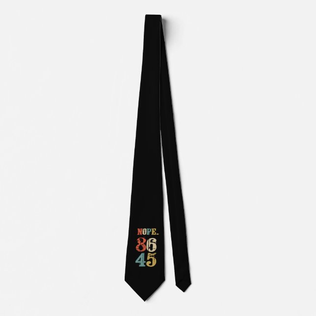 86 45 Anti Trump President Democrat Tie (Front)