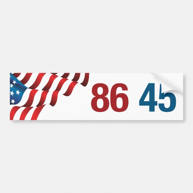 86 45 Bumper Sticker (Front)
