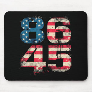 86 45 Political Protest Anti-trump Distressed Usa  Mouse Pad