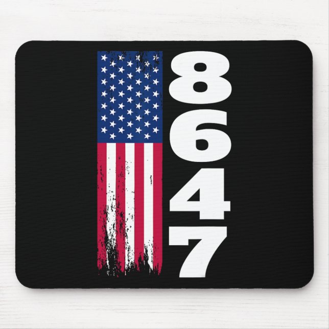 86 47 8647 Subtle Anti Trump  Mouse Pad (Front)