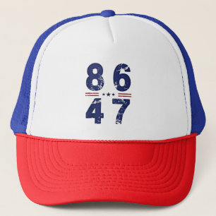 86 47 Anti Trump 8647 Retro Vintage Style Trucker Hat