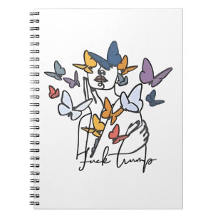 86 47 Anti Trump Floral T-Shirt, Impeach President Notebook