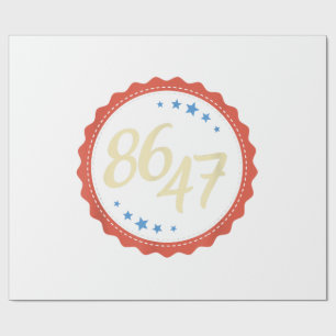 86 47 Anti Trump Funny Wrapping Paper