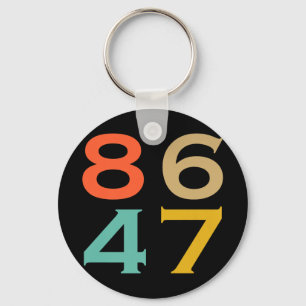 86 47 Anti Trump Impeach Trump 2024 Trump Impeachm Keychain
