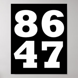 86 47 Anti-trump Subtle Anti Trump 8647 2 Poster