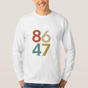 86 47 Dump Trump Cool Retro Anti-Trump T-Shirt