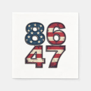 86 47 Proud Maga Trump President inauguration Day Napkin