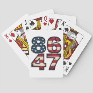 86 47 Proud Maga Trump President inauguration Day Playing Cards