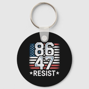 86 47 Resist Anti Trump Remove 47 Vintage 8647 Us  Keychain
