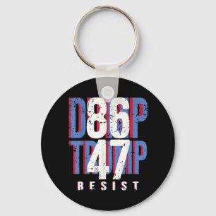 86 47 Shirt Anti Trump Impeach 47 Dump Trump  Keychain