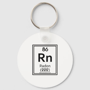 86 Radon Keychain