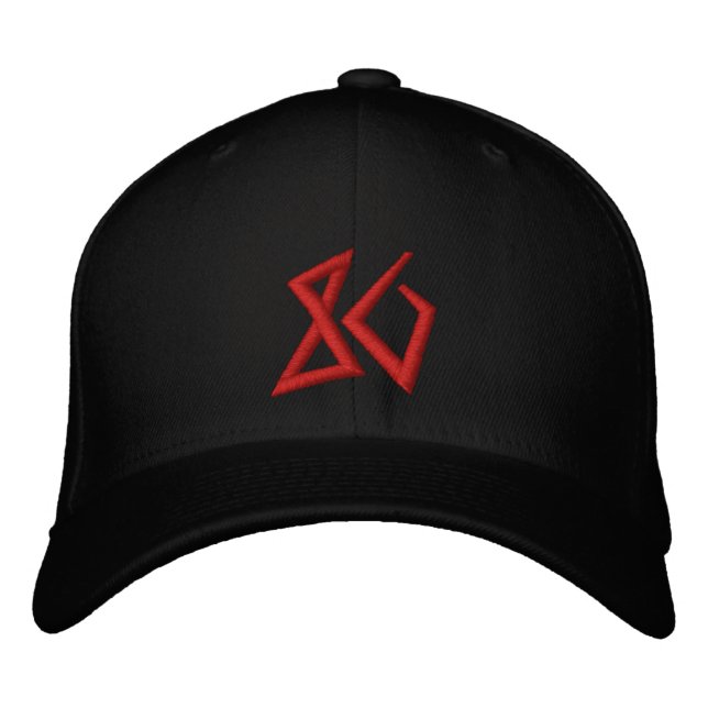 86 Scrawl Design Embroidered Hat (Front)