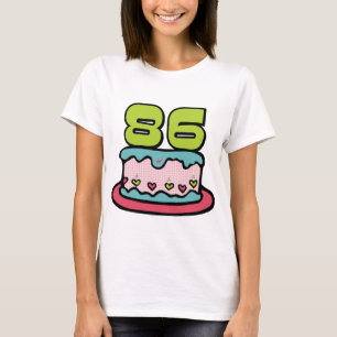 86 Year Old Birthday Cake T-Shirt