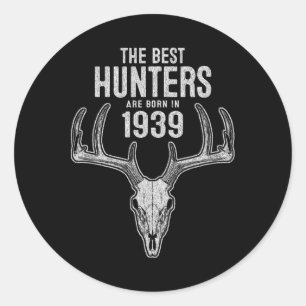 86 Year Old Deer Hunter Hunting 19&#  86 Birthday Classic Round Sticker