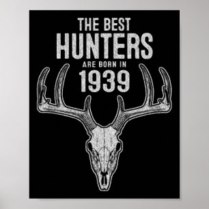86 Year Old Deer Hunter Hunting 19&#; 86 Birthday Poster