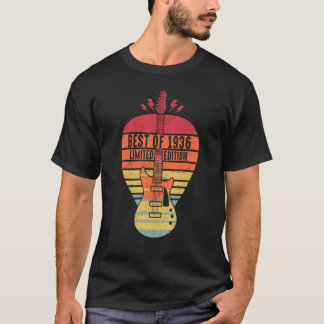 86 Years Old Birthday Best Of 1936  Guitar T-Shirt