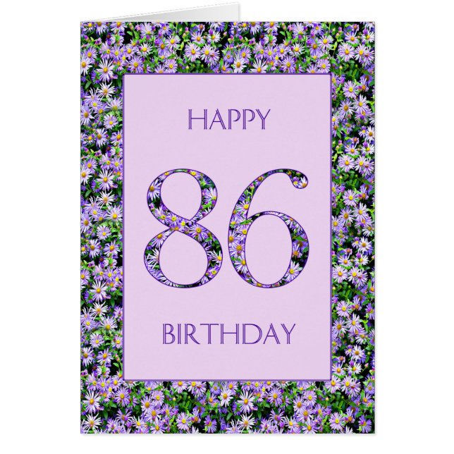 86e anniversaire de marguerites violettes (Devant)