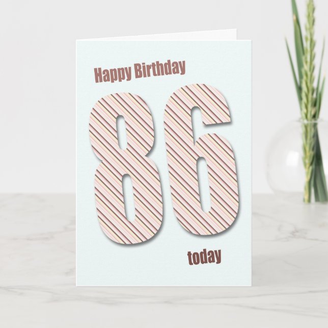 86th birthday card (Front)