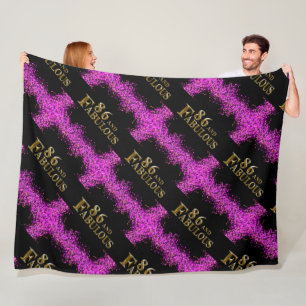 86th Birthday Fleece Blanket