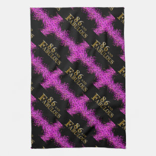 86th Birthday  Kitchen Towel