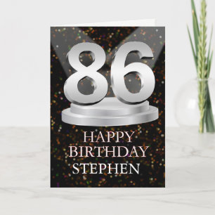 86th Birthday Spotlights Ajouter une carte de nom