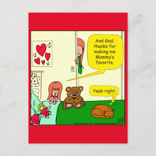 874 Mom's favourite child cartoon Postcard
