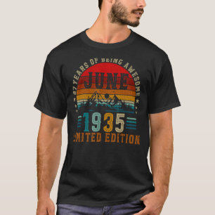 87 Year Old  June 1935  87th Birthday T-Shirt
