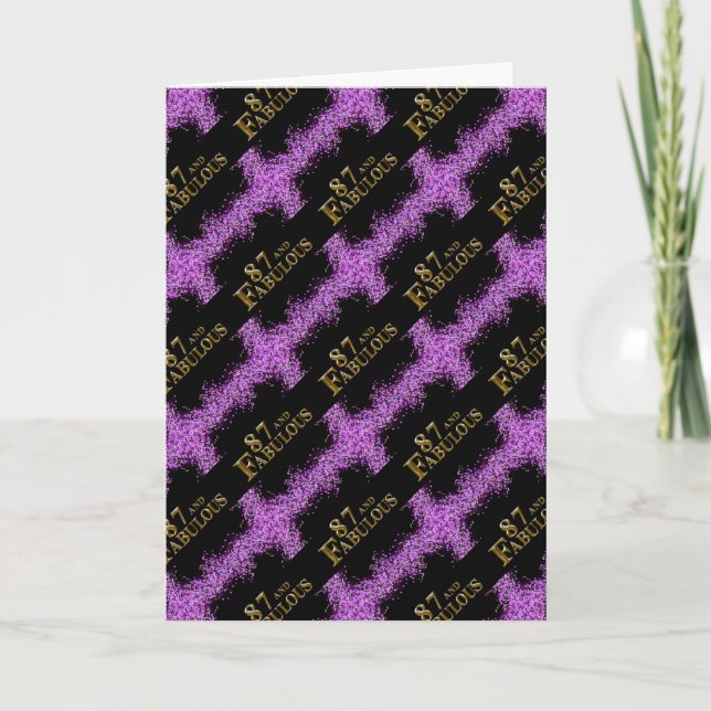 87th Birthday  Card (Front)