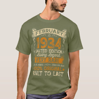87th Birthday Gift 87 Year Old Retro Vintage T-Shirt