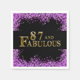 87th Birthday Napkin