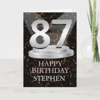 87th Birthday Spotlights Ajouter une carte de nom