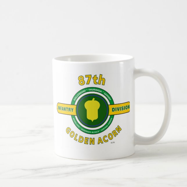 87TH INFANTRY DIVISION "GOLDEN ACORN" COFFEE MUG (Right)