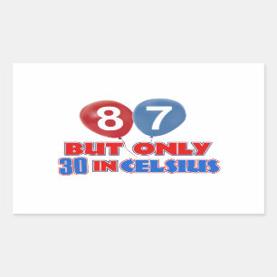 87th years birthday designs sticker