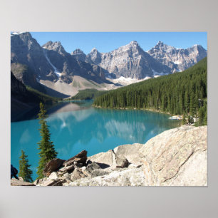880659 NATURE LANDSCAPES MOUNTAINS LAKES EVERGREEN POSTER