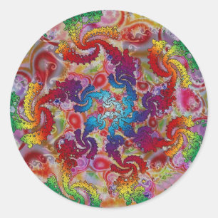 8813 CLASSIC ROUND STICKER