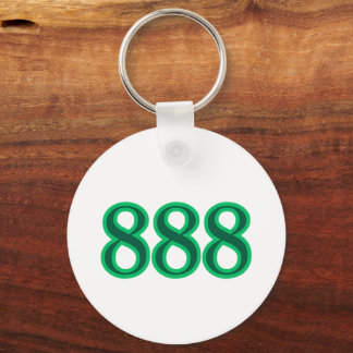 888 Angel Number Money Keychain