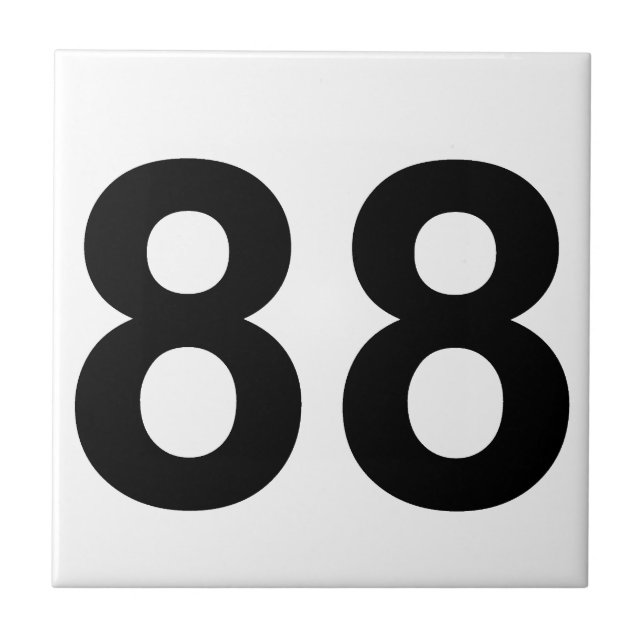 88 - number eighty-eight tile (Front)