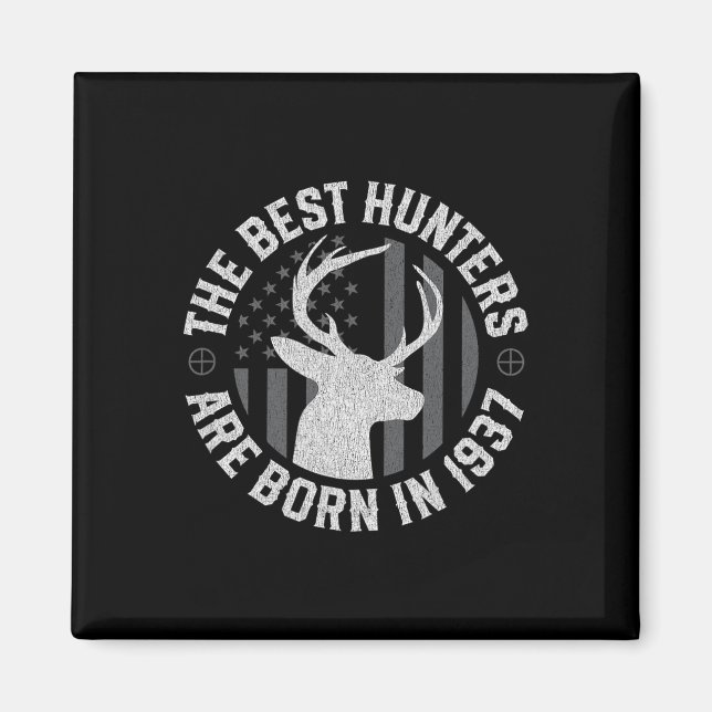 88 Year Old Deer Hunter Hunting 1937 88th Birthday Magnet (Front)