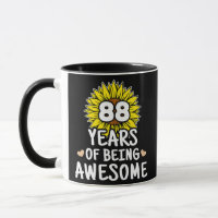 88 Years Of Being Awesome 88th Birthday 88 Years