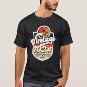 88 Years Old Vintage 1934 Limited Edition 88Th Bir T-Shirt
