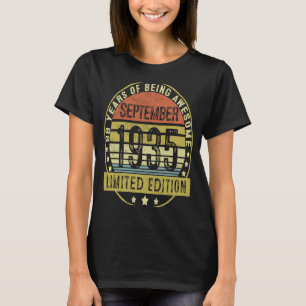 88 Years Old Vintage September 1935 88th Birthday T-Shirt