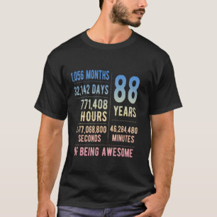 88th Birthday Men Women Funny 88 Years Old T-Shirt
